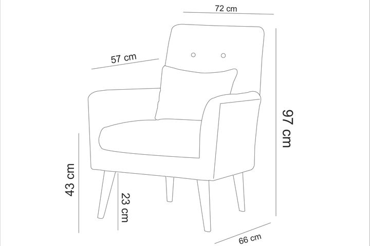 Zeny Fauteuil, Antraciet