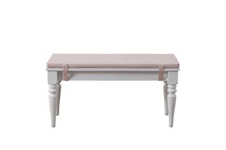 White Bank Roze Kussen, 95 Cm