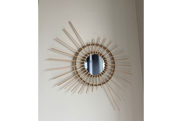 Houten Spiegel, 35x35 cm