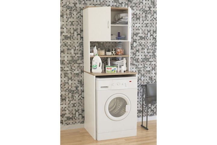 Aeka Solo Bathroom Cabinet, White