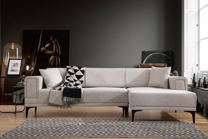 Horizont Hoekbank Rechts, Creme