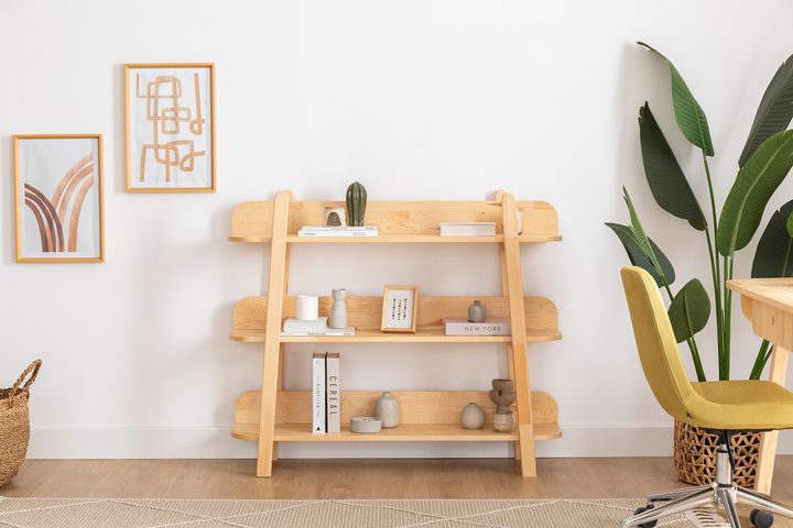 Moon Mini Boekenkast, Naturel