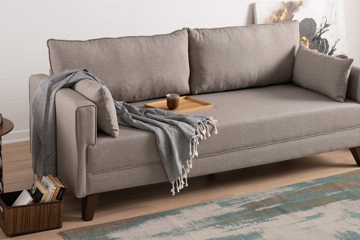 Bella Soft 3-Sitzer Sofa, Creme
