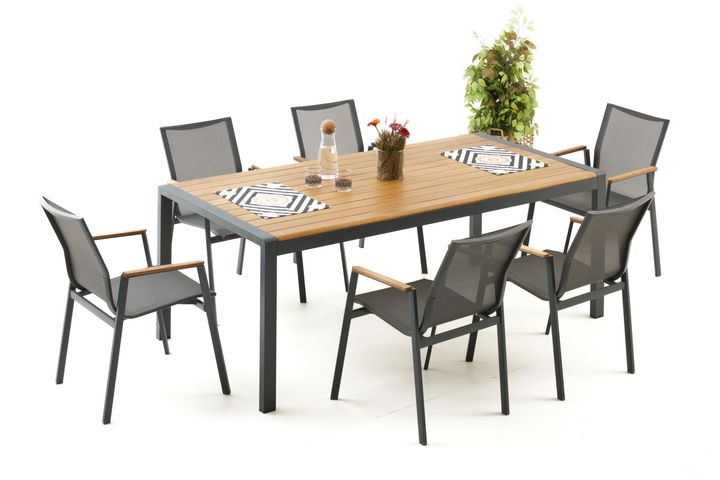 Daisy Tuinset, 6 Zits, Antraciet