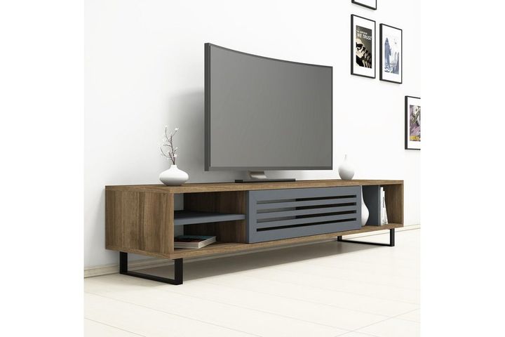 Sauer Modern TV Unit, 160 cm, Walnut