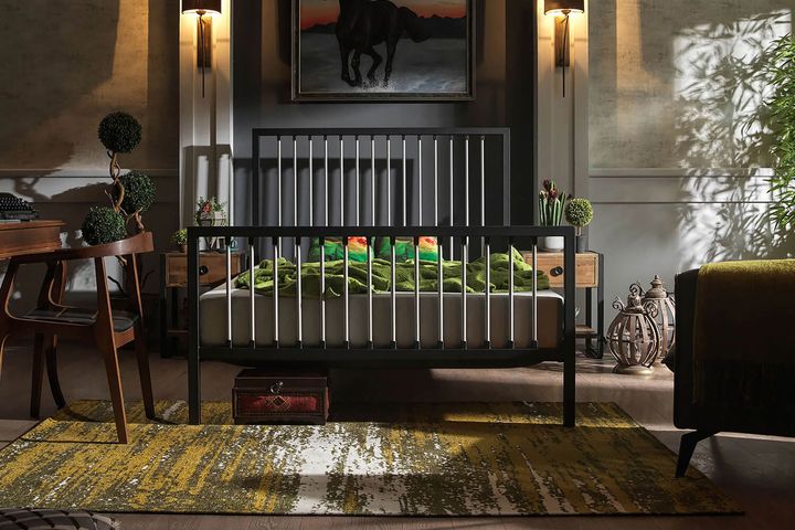 Breeze Metalen Bedframe, 180x200 cm, Zwart en Grijs