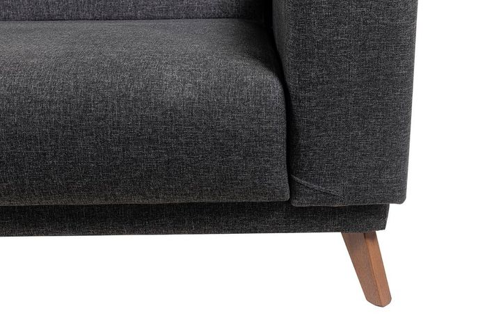 Lego 3-Zitsbank met Bed, Antraciet (Kleurkeuze Stof In Showroom)