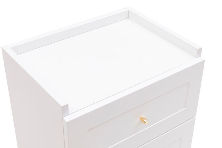 Henry Bedside Table, White