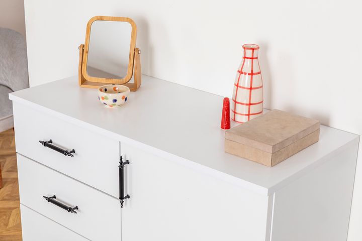 Salut Ladekast met 4 Lades, Wit