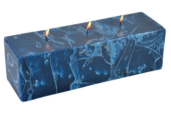 Marble Ocean Gardenia Scented Candle, Navy