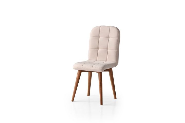 Etro Stoel, Beige en Walnoot