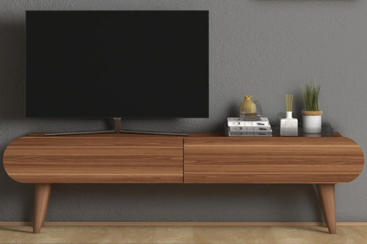 Lotus TV Unit, 120 cm, Walnut