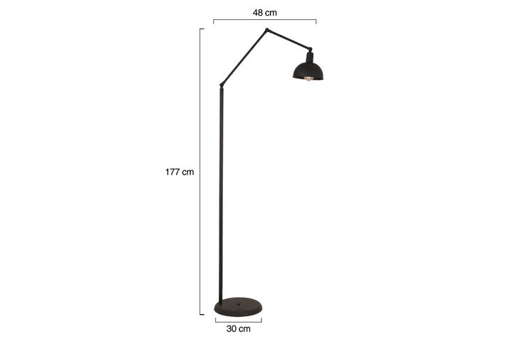 Apliqa Vesper Vloerlamp, Zwart