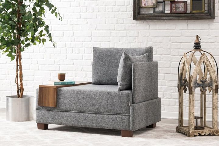 Fly Fauteuil, Rechts, Grijs