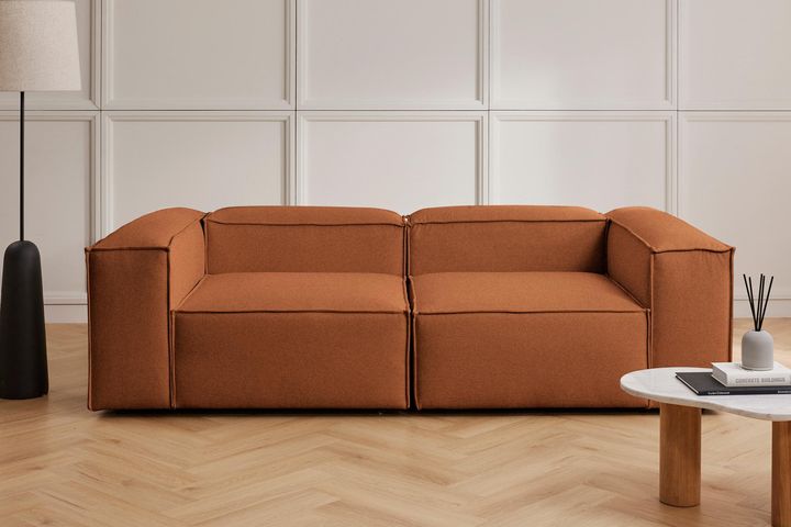 Frid Linnen 2-Zitsbank, Steenrood