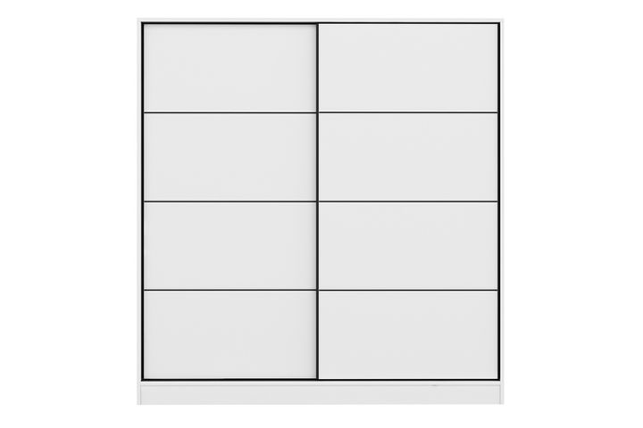 Medway Tideway Kledingkast met Schuifdeuren, 210 cm, Wit