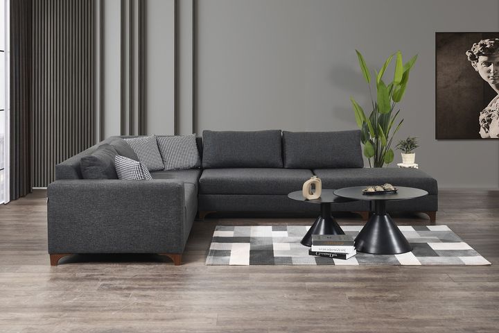 Masse Hoekbank Rechts, Antraciet