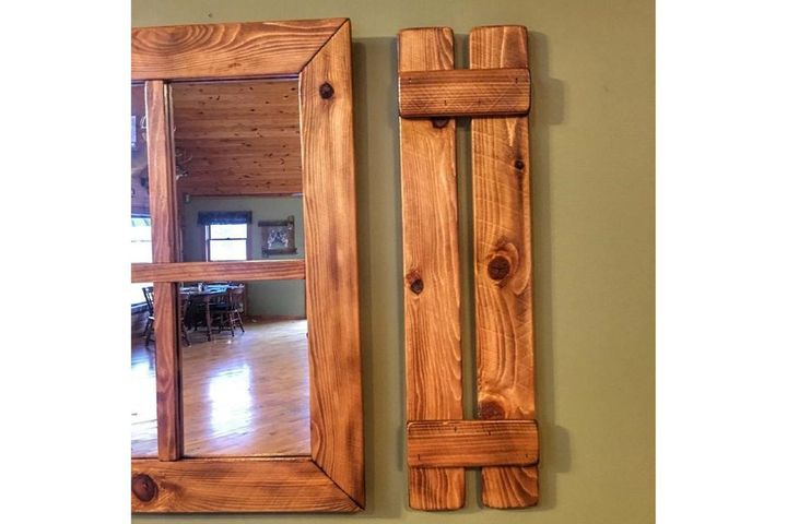 Wood Rustieke Spiegel, 50x65 cm, Bruin