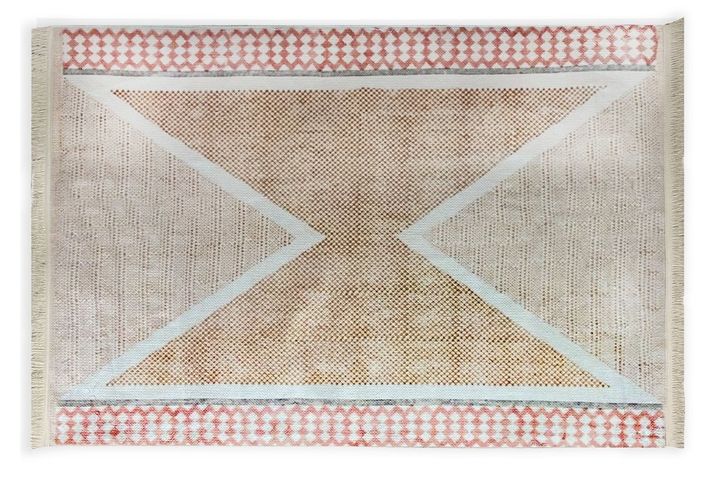 Summer  Pattern Rug, 100 x 150 cm, Beige