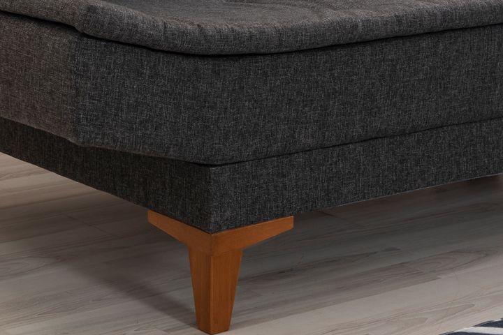 Kelly Fauteuil In Linnen Stof, Antracietgrijs
