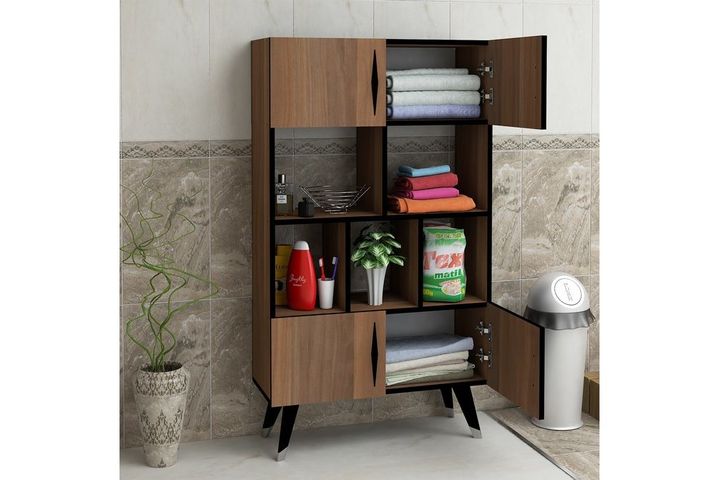 Castor Cabinet, Walnut
