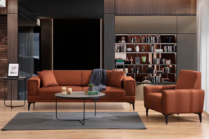 Horizont Fauteuil, Steenrood