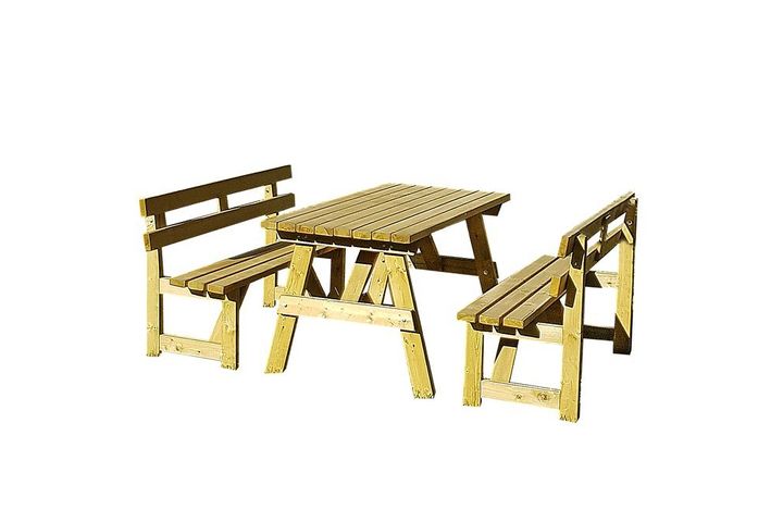 Neckar Bailey Gartentisch aus Holz für 8 Personen, Grün