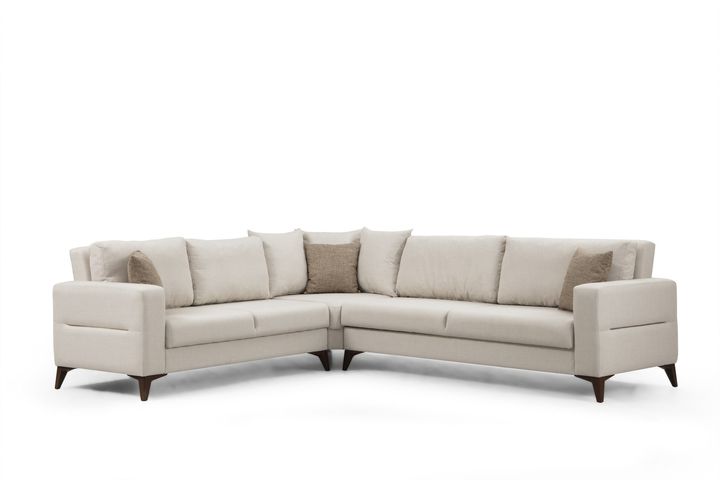 Kristal Hoekbank, Beige