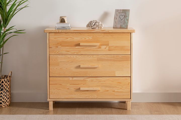 Ranch Houten Ladekast met 3 Lades