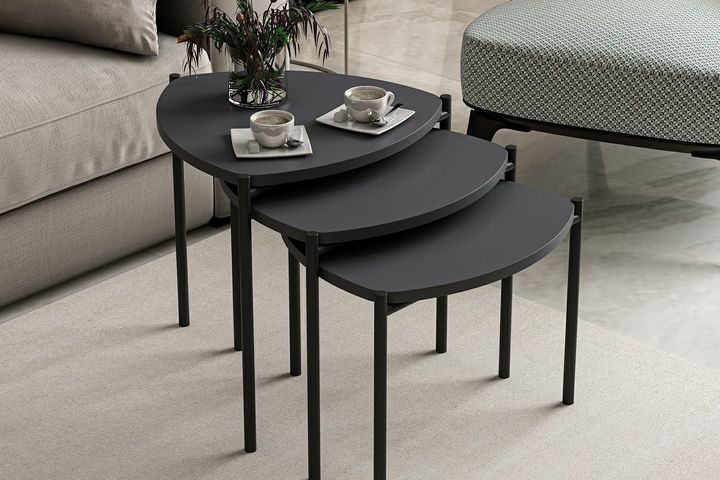 Medway Lenny Zettafelset , 3 Delig, Antraciet