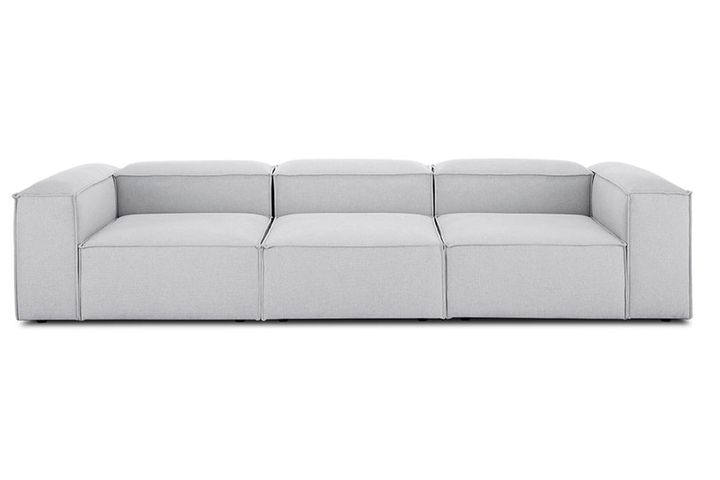 Frid Linnen 3-Zitsbank, Lichtgrijs