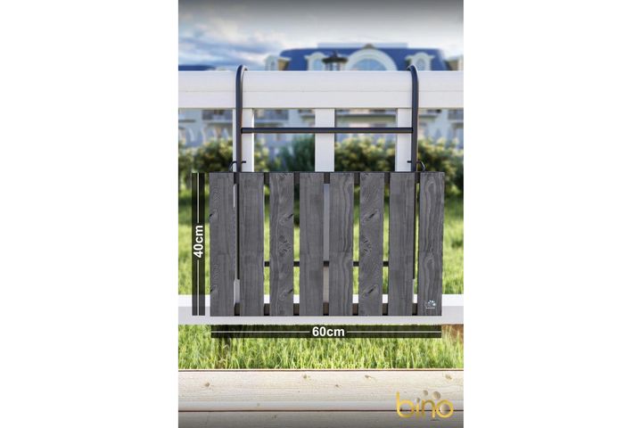 Bino Opklapbare Tuintafel, Grijs