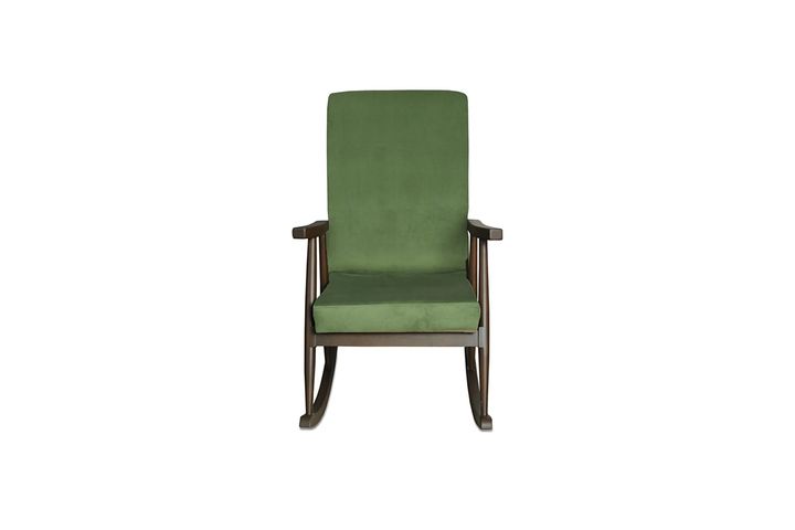 Asedia Trend Schommelstoel, Groen & Walnoot