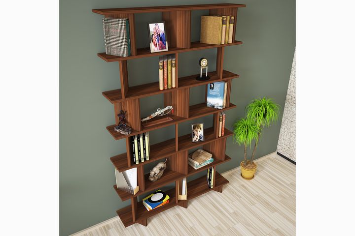 Azure Small Bookcase, Walnut