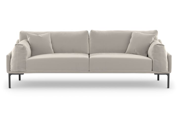 Leo Three Seater Sofa, Beige