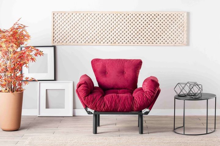 Pafu Nitta Fauteuil, Wijnrood