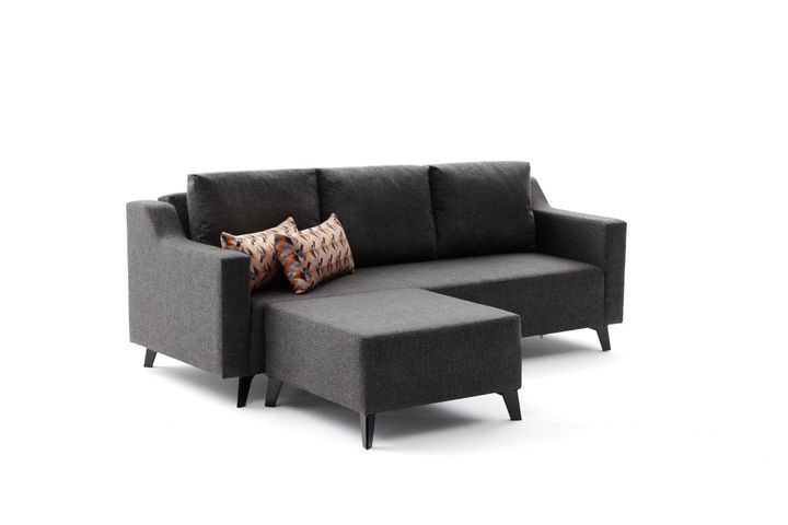 Natur Hoekbank, Antraciet