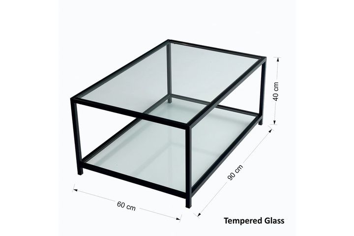 Astro Rectangle Coffee Table, Black