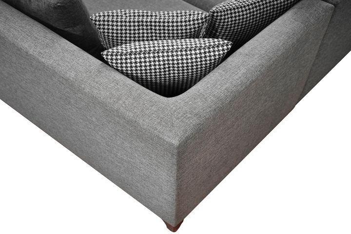 Masse Hoekbank Links, Grijs