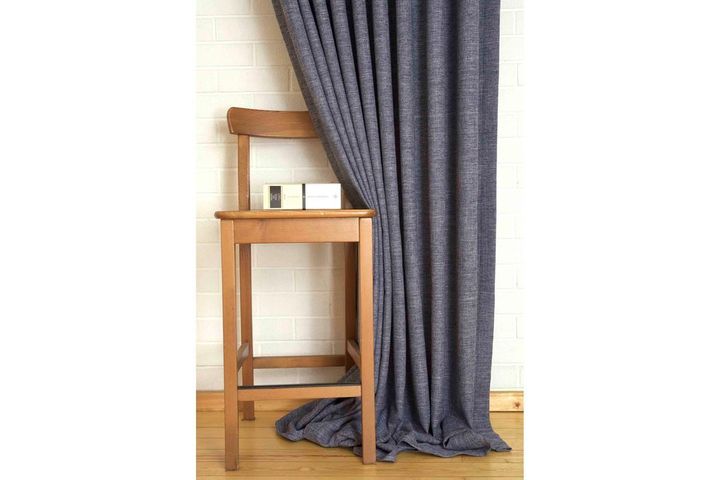 Massarelli Zia Decoratief Gordijn, 100x260 cm, Donkerblauw