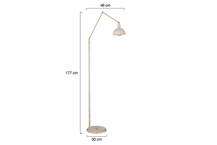 Apliqa Vesper Vloerlamp, Wit