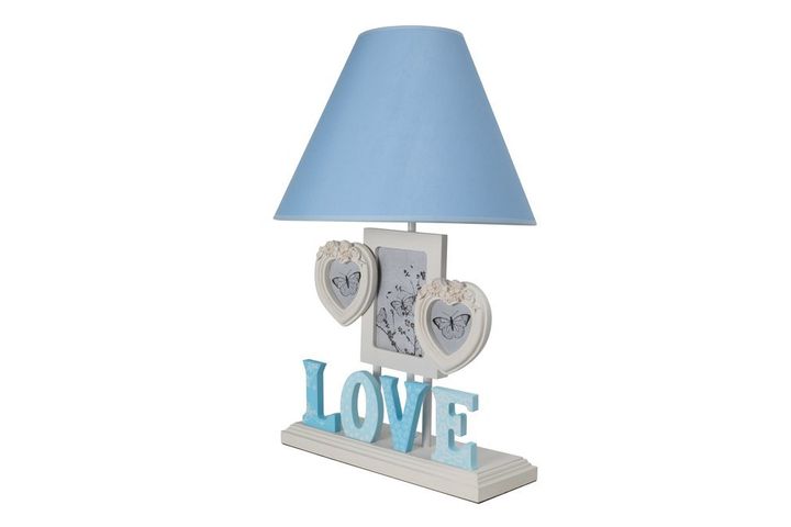 Misto Love Framed Table Lamp, Blue