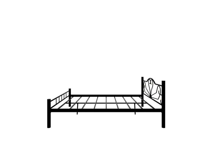 Ancy King Bed, 150 x 200 cm, White
