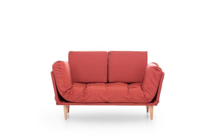 Futon Nina 2-Zitsbank, Steenrood