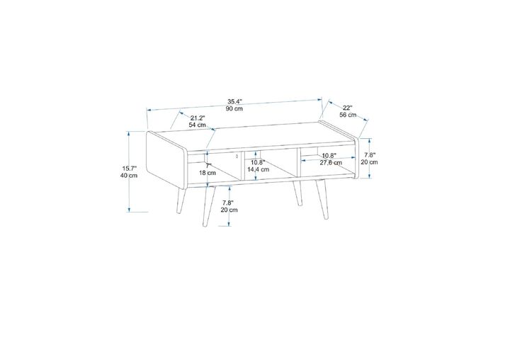 Arnetti Line Salontafel, Zwart
