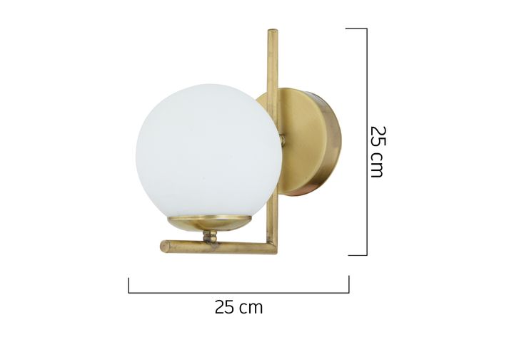 Apliqa Sarah Wandlamp, Mat Goud