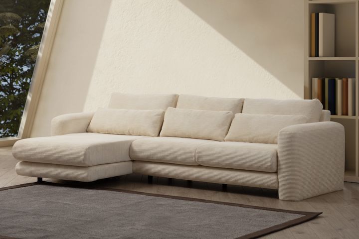 Lilly Hoekbank Links met Lont, Wit