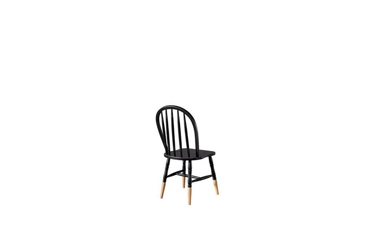 Neige Dining Chair, Black & Light Wood
