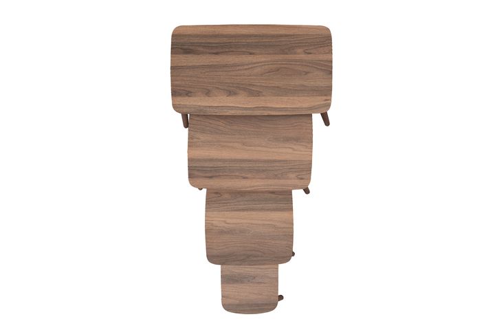 Luci Zettafels, 4 Stuks, Walnoot