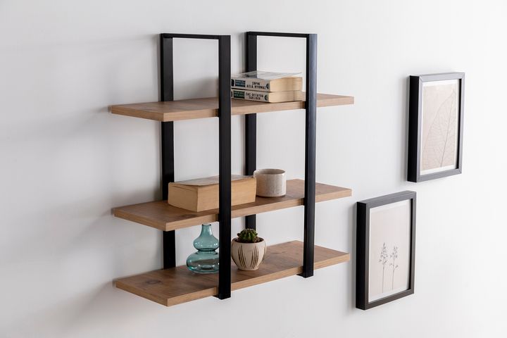 Yanke TV-Meubel met Rekken& Boekenrek, 150 cm, Pijnboom